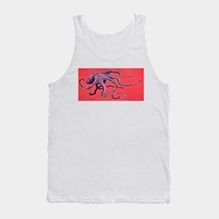 Pink and Purple Octopus Tank Top